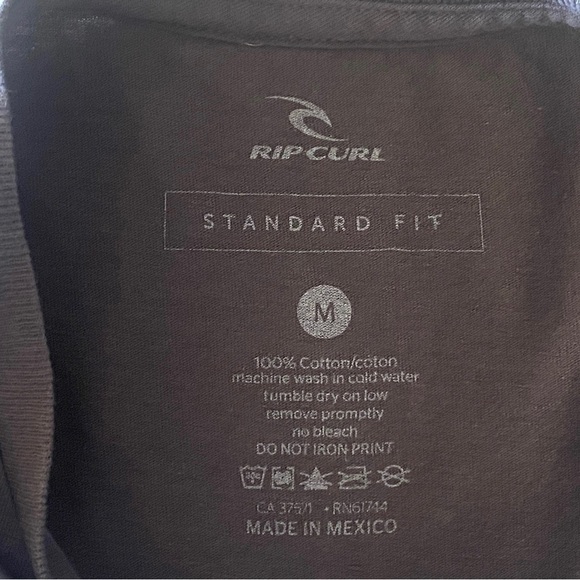 RIP CURL Surf Standard Fit Logo Tee Shirt Men M Medium - Picture 4 of 5